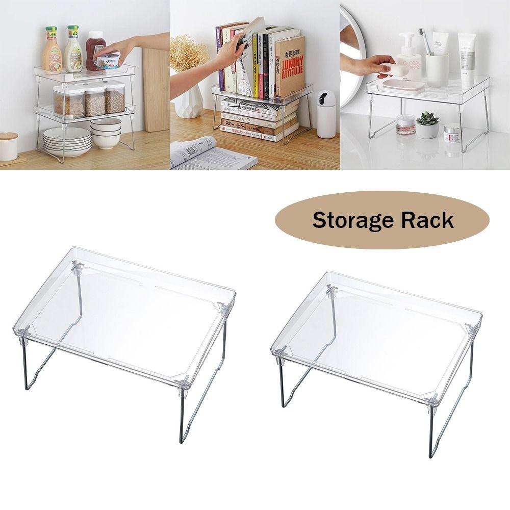 

Акриловая складная стойка, прозрачная полка для мелочей, новая настольная стойка для хранения, домашний офис