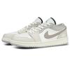 Jordan Air Jordan 1 Leather Coverage Low Top Vintage Basketball Shoes Unisex Coffee FQ7687-300(Team1117)