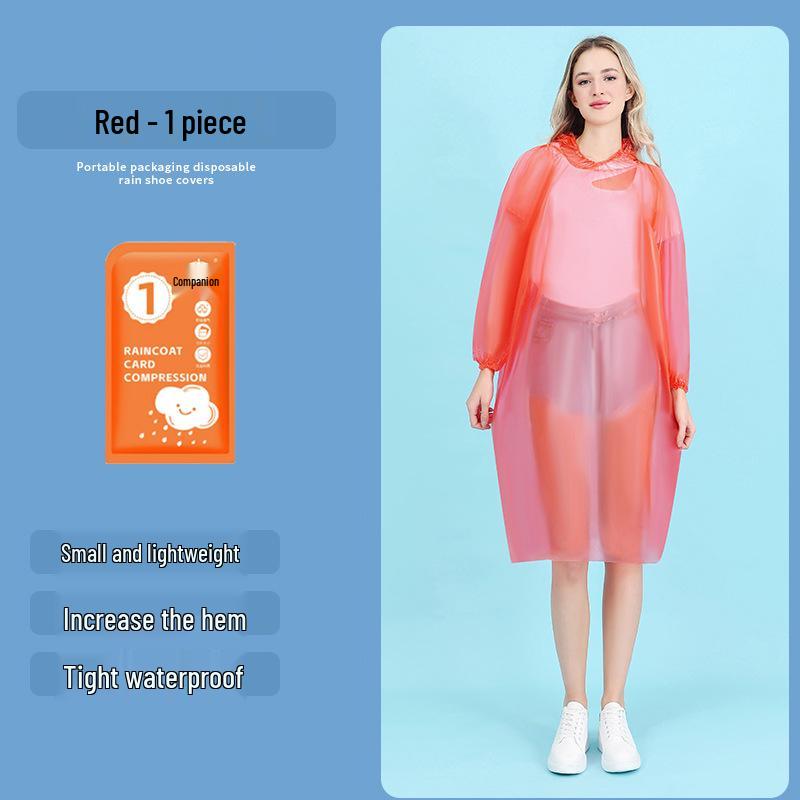 Portable Waterproof Thick Transparent Disposable Shoe Covers - Individually Packed for Outdoor Use