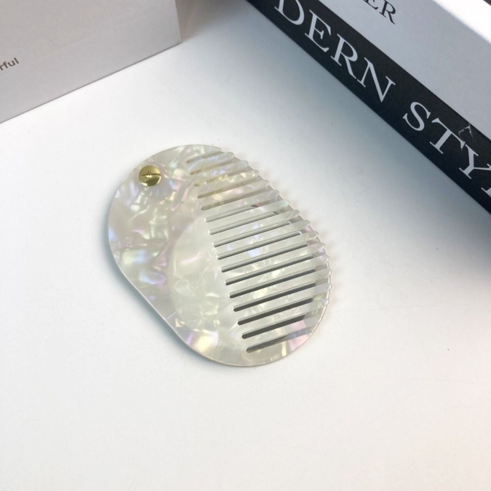 Acetate Hair comb Mini Mirror comb Simple Makeup Mirror  Travel
