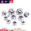 304 Stainless Steel Nylon Lock Nut - Anti-Loosening, Anti-Vibration, Self-Locking Hex Nut DIN985