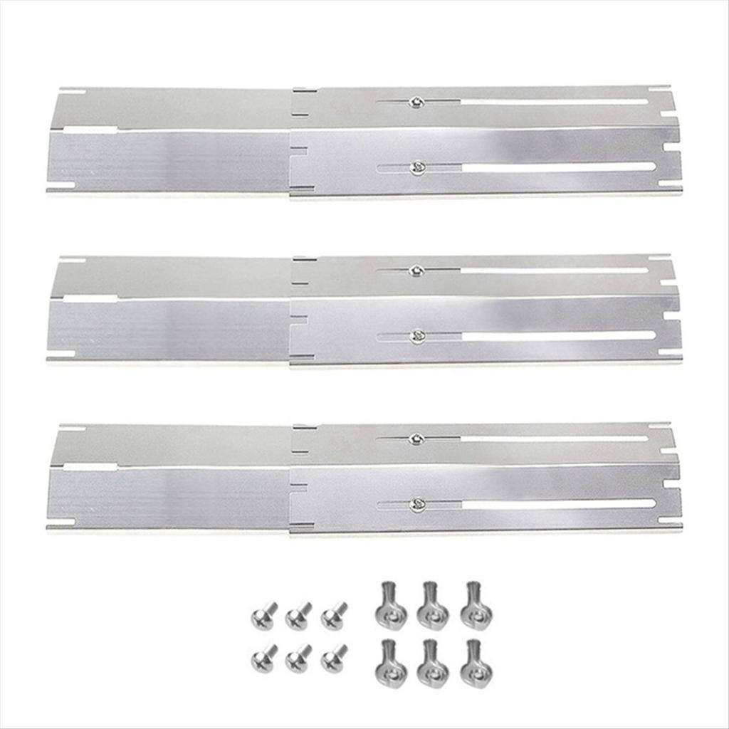 BHBL Adjustable Stainless Steel Heat Plate BBQ Gas Grill Replacement Set Outdoor Cooking Accessories Kit for Kitchen 3PCS