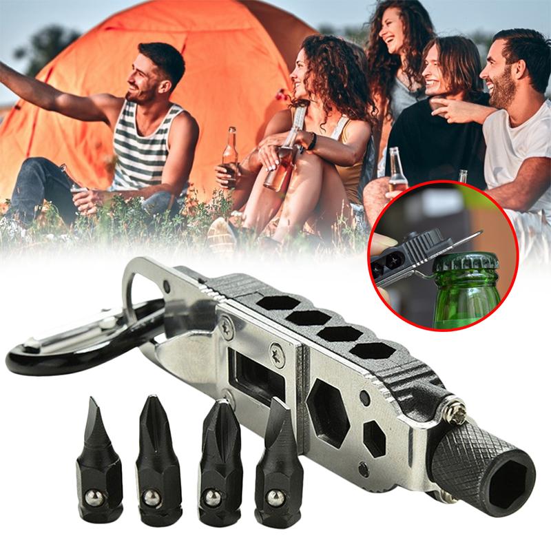 Mini Multifunctional Keychain Edc Outdoor Portable Stainless Steel Pocket Tools