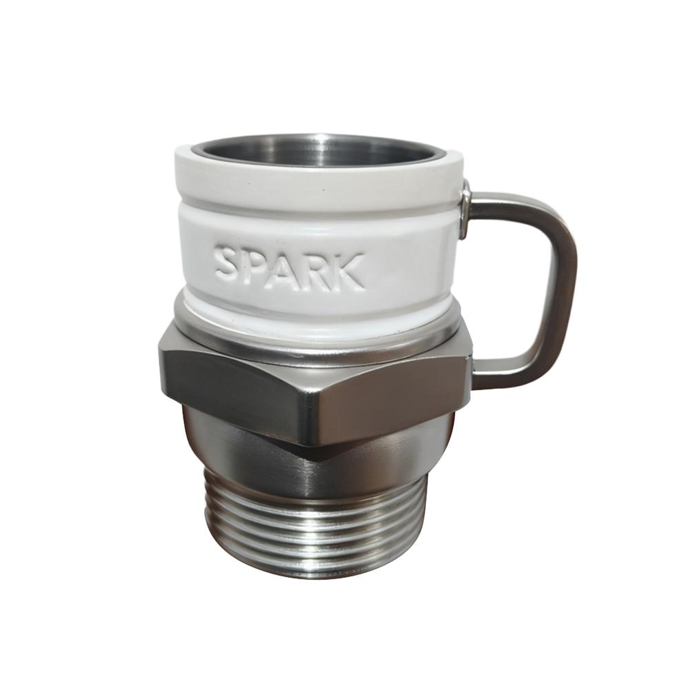 

Creative Spark Plug Coffee Cup With Handle Coffee Mug Drinkware Reusable Insulated Water Cup For Household Office