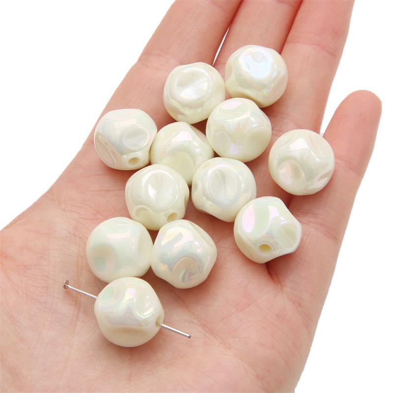 Acrylic Solid Color Beads for DIY Necklace & Bracelet Accessories
