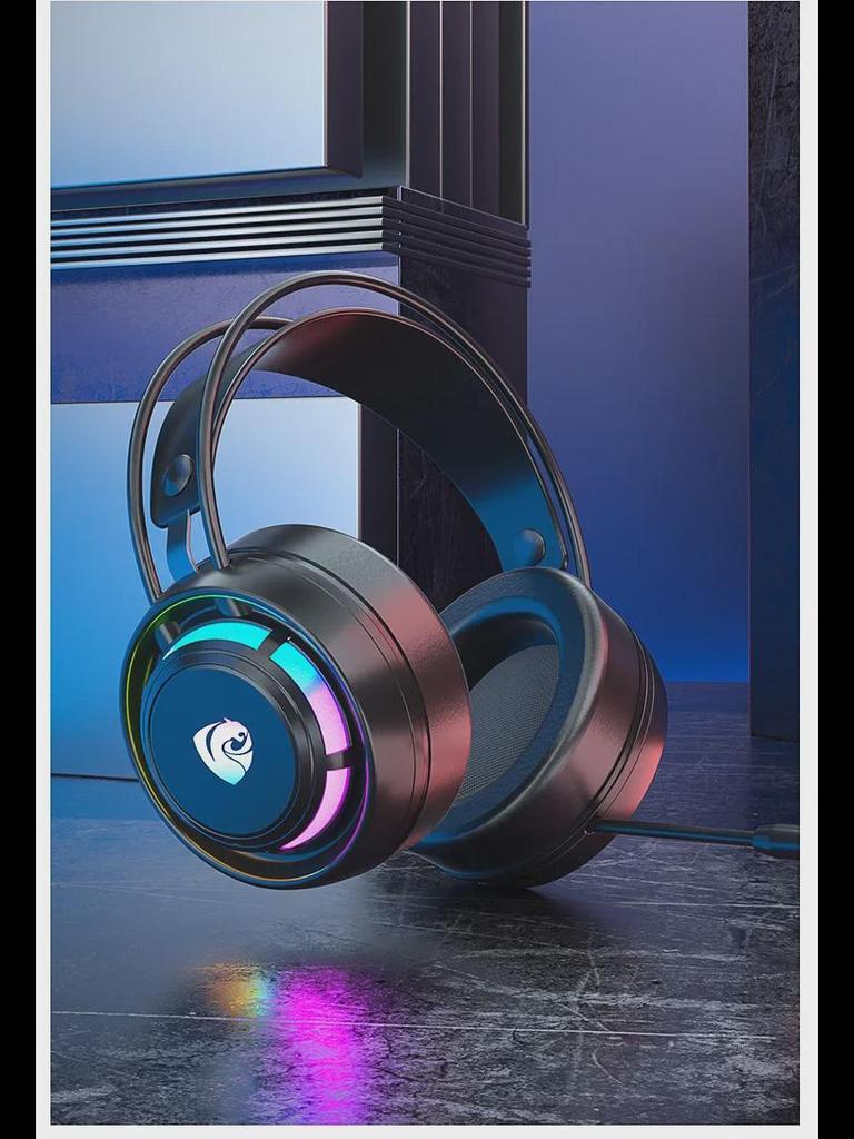 PSH-300 Kabelgebundenes 7.1-Gaming-Headset mit Mikrofon und kräftigem Bass, am Kopf montiert für E-Sport