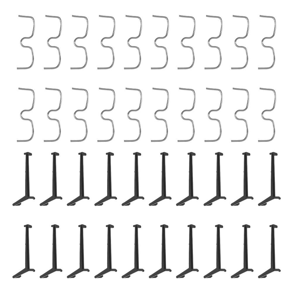 40 Piece Fruit Tree Branch Spreader Kit with 20 Black Branch Pressers and 20 M Type Pullers for Pear Plum Trees