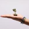 Green Aventurine Crystal Tree, 15 Gemstones Wood Base
