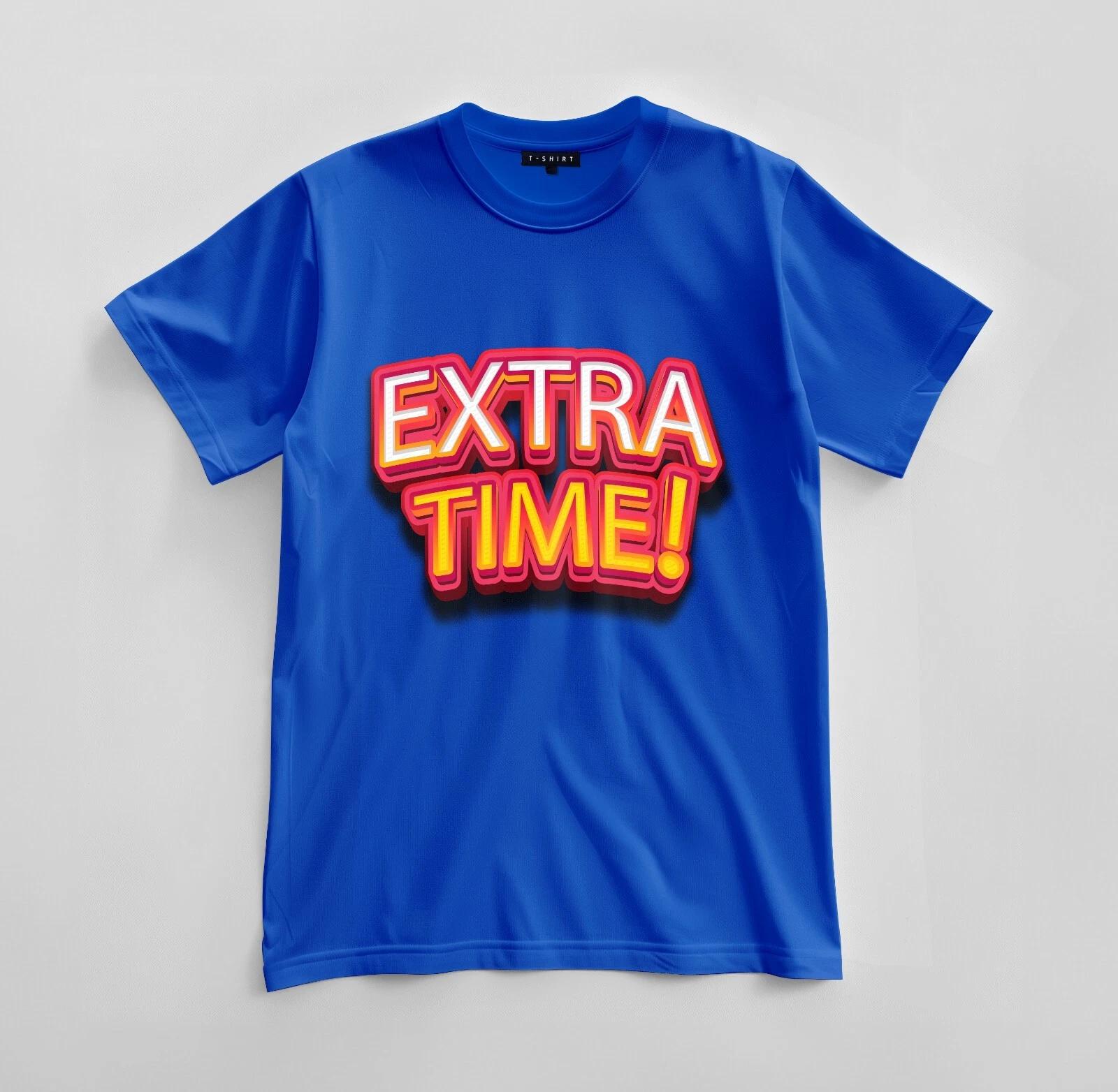 Custom Extra Time! Graphic T-shirt Design Unisex Jersey Short Sleeve Tee S