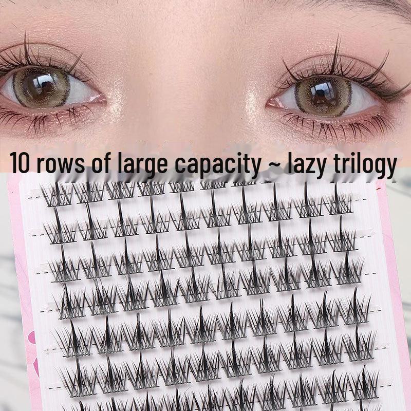 

«Маленькие пучки нижних ресниц «Пламя»: Натуральные накладные ресницы с прозрачной полоской.