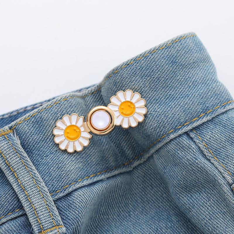 Daisy Waist-Cinching Detachable Buckle: Flatten & Reduce Large Waist Jeans Size