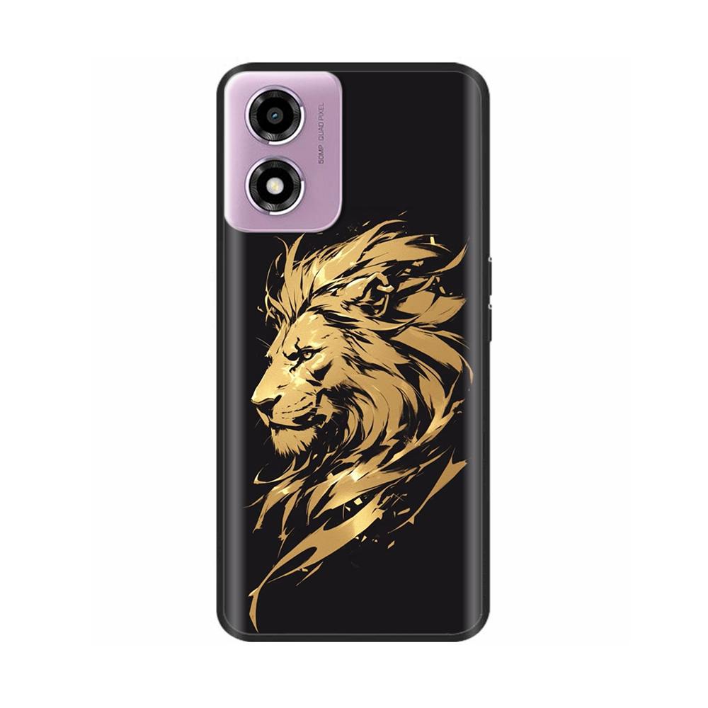 Phone Case For Motorola Moto E14 Case Soft TPU Painted Back Cover For Motorola E14 E 14 MotoE14 Full Protective Phone Shell Capa