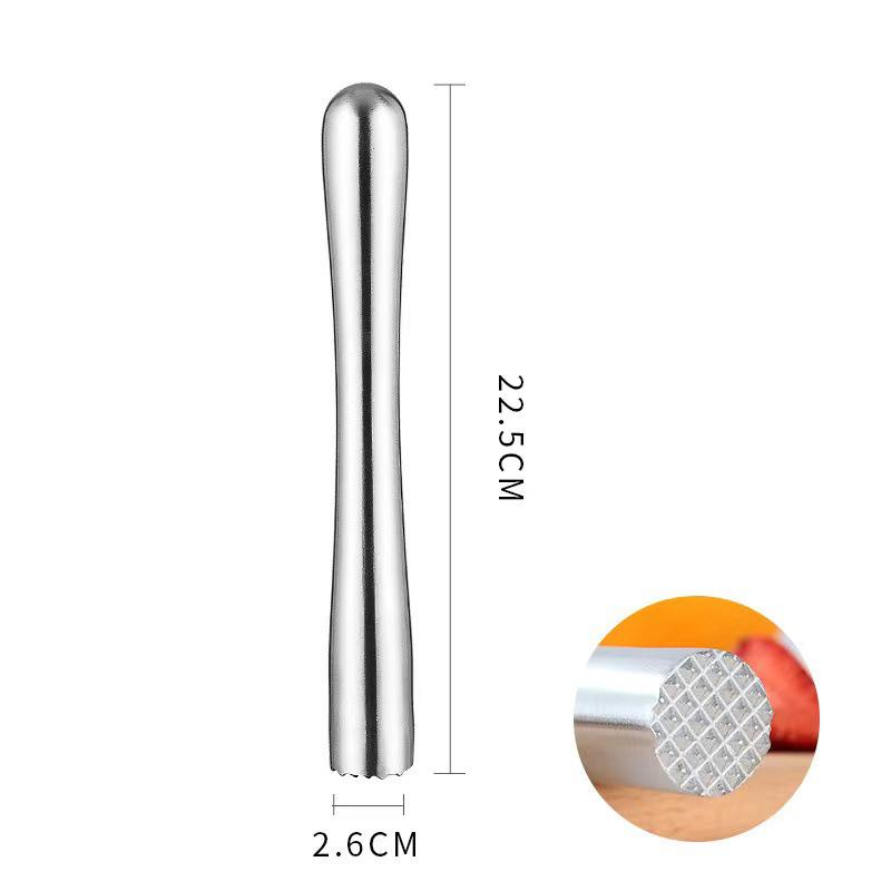 

Мадлер для коктейлей из нержавеющей стали, Палка для дробилки фруктового льда для напитков 22.5cm