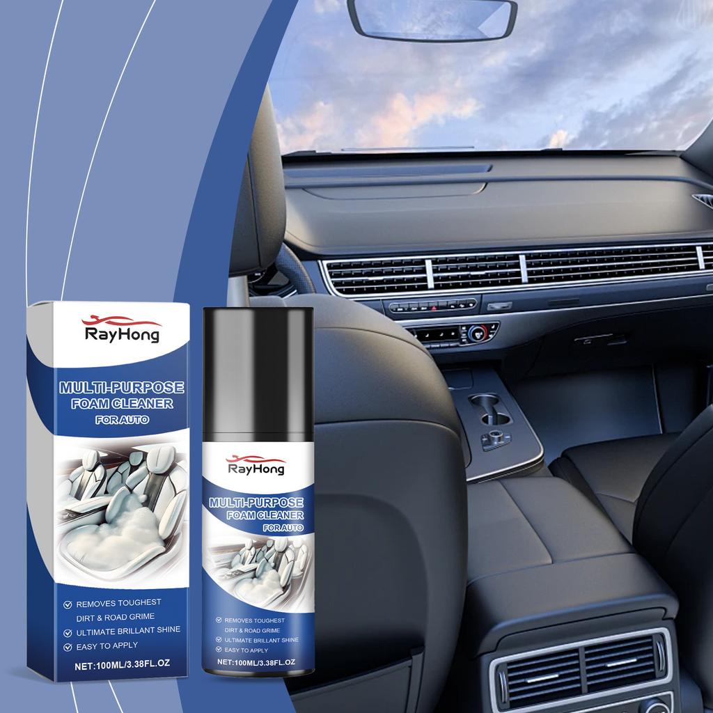 RAYHONG Multi-Purpose Automotive Interior Foam Cleaner Automotive Leather Fabric Plastic Interior Cleaner