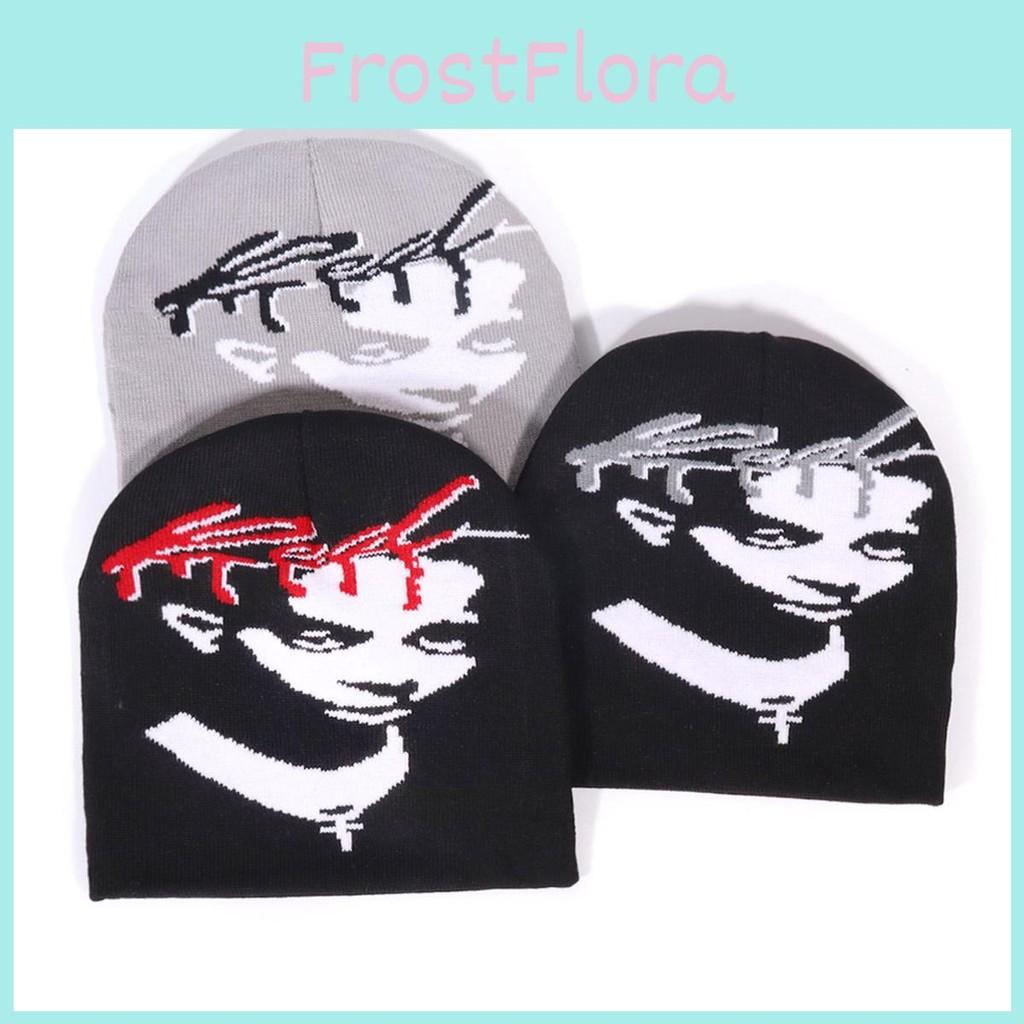 Fashion Portraits Figure And Letter Patterns Men Casual Knitted Hats Winter For