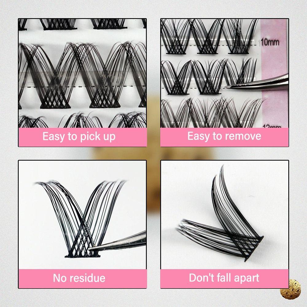 Natural Look Individual Lashes Kit Wispy DIY Eyelash Extension Kit for Beginners