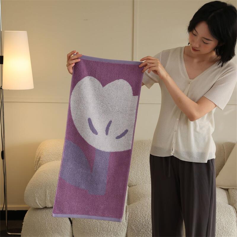 

Квіти Тюльпан Бавовняний М який Рушник для Обличчя для Дітей Вбираючий Банний Рушник Комфортний Бавовняний Побутовий Рушник Пляжні Рушники 35x35cm фіолетовий