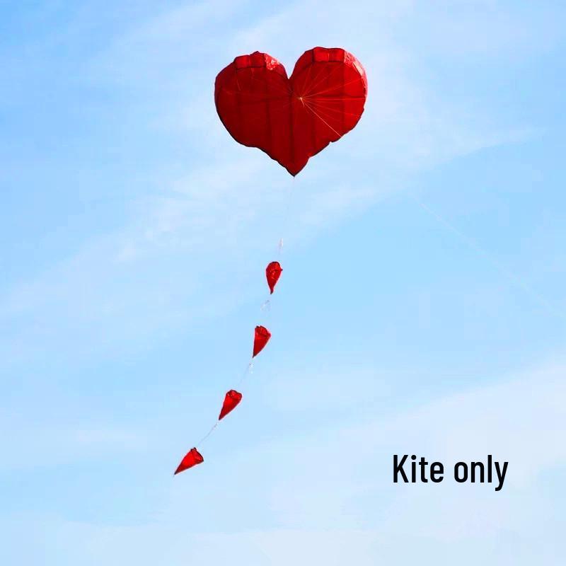 

Вэйфан Маленькое Красное Сердце Мягкий Воздушный Змей - Легкий в Управлении Дизайн в Форме Сердца