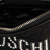 Moschino Chain Strap Crystal Embellished Nylon Shoulder Crossbody Bag Women Bags Black