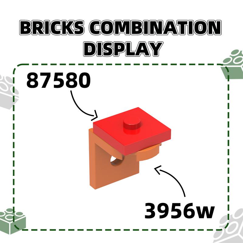 194Pcs/Lot 87580 Modified 2x2 Groove Construction Bricks Moc Construction Accessories Works With featuring Brick Kids Playthings Gift Idea