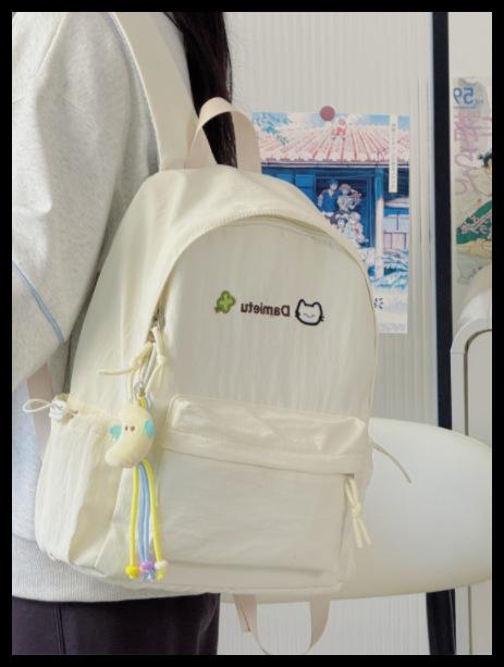 Schoolbag Japanese ins small fresh casual schoolbag female high school student college student cute backpack high value lightweight backpack