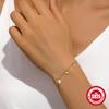 Simple Style Fashion Light Luxury S925 Sterling Silver Exquisite Love Star And Moon Pearl Element Stacked Bracelet