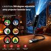 Christmas Decor Lights USB Projector Light for Christmas, Flexible Gooseneck Night Lamp with 6/10/15/20 Adjustable Projection Lamps Films, LED Ambient