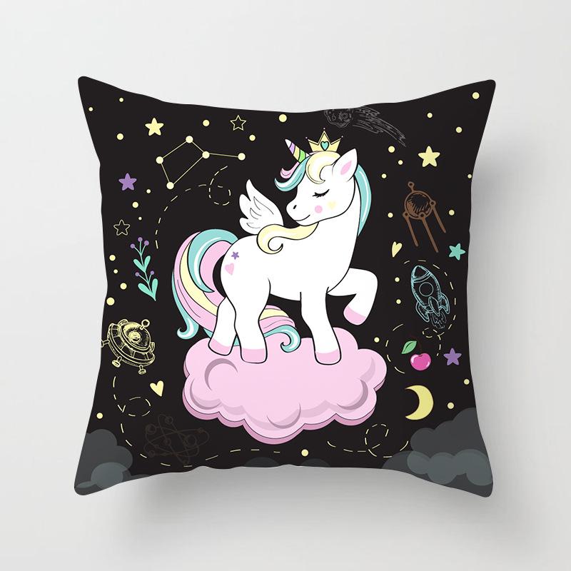 Ins Cute Unicorn Pillowcase Cartoon Home Sofa Cushion Pillowcase Pillowcase Pillowcase Pillowcase