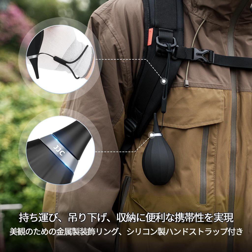 JJC Soft Silicone Nozzle Camera Blower, 36mm Long, for Cameras, Lenses, CCDs, CMOS Filters, LCDs, Coffee Mills, PCs, Keyboards, and Precision