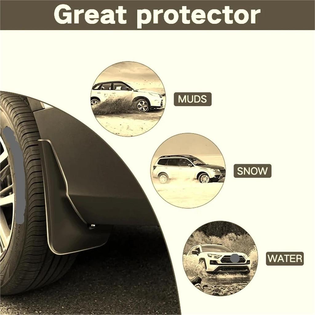 4Pcs MudFlaps Compatible with Hyundai IONIQ 6 2023 2024 IONIQ6 Mudguards Mud Flaps Splash Guards Front Rear Wheels Fend Car Accessories