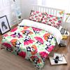 Cute Panda with Colorful Umbrellas Bedding Duvet Cover Set Duvet Cover Pillowcases  (1*Duvet Cover 2*Pillowcases, without duvet insert)