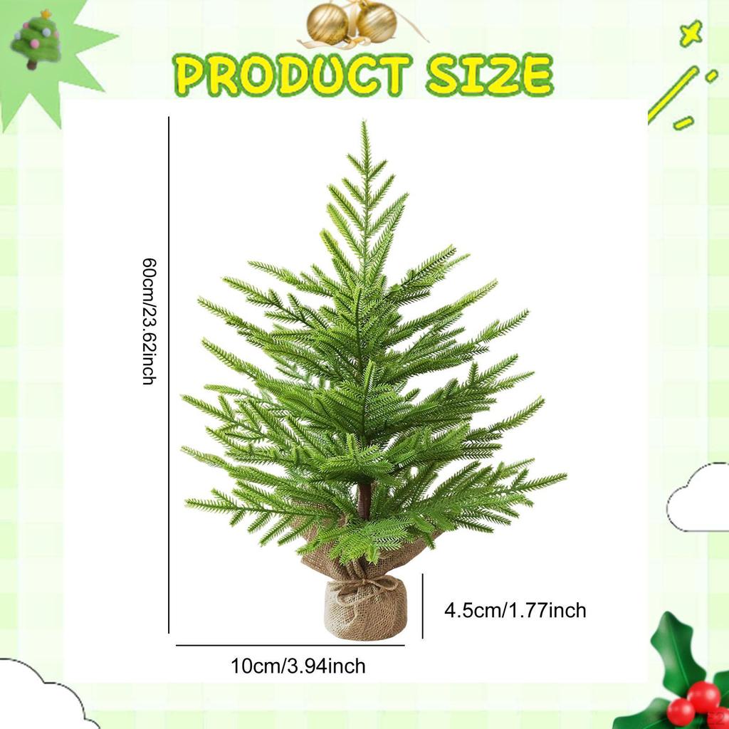 Artificial Small Christmas Tree Holiday Décor Versatile Ornament Tabletop for Party