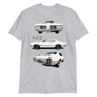 1970 Olds 442 Muscle Car Sammlerautos Geschenk Kurzarm Unisex T-Shirt