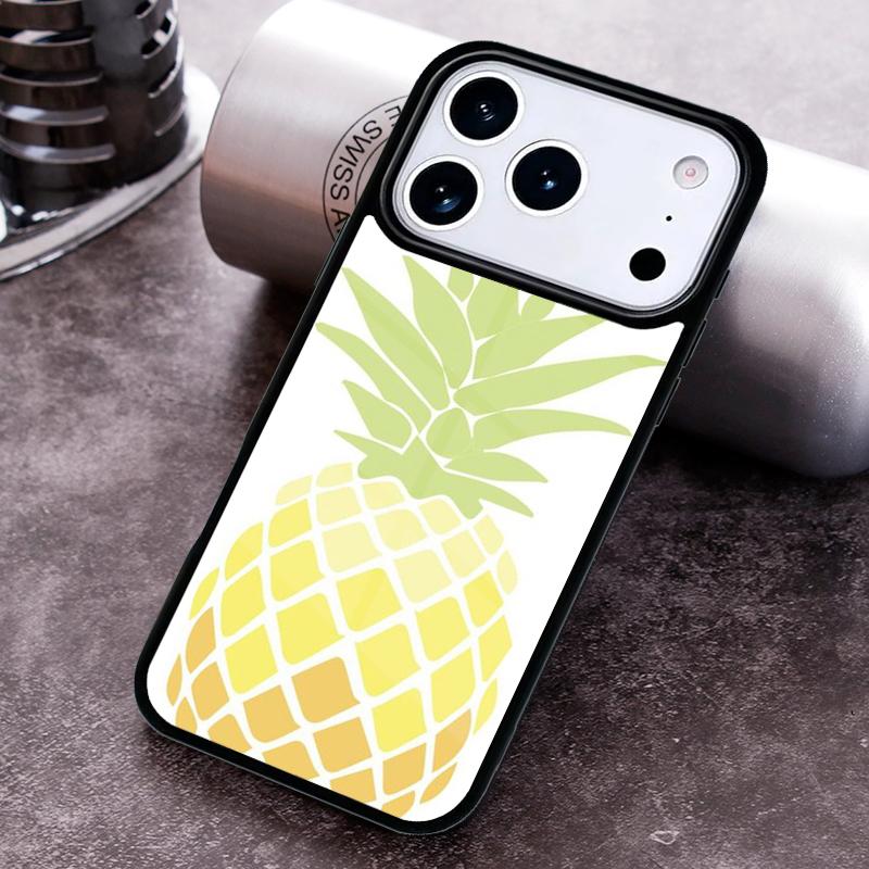Pineapple Summer Phone Case for iPhone 17 16 15 Pro Max Air 14 13 12 11 Plus Shockproof Capa Cover