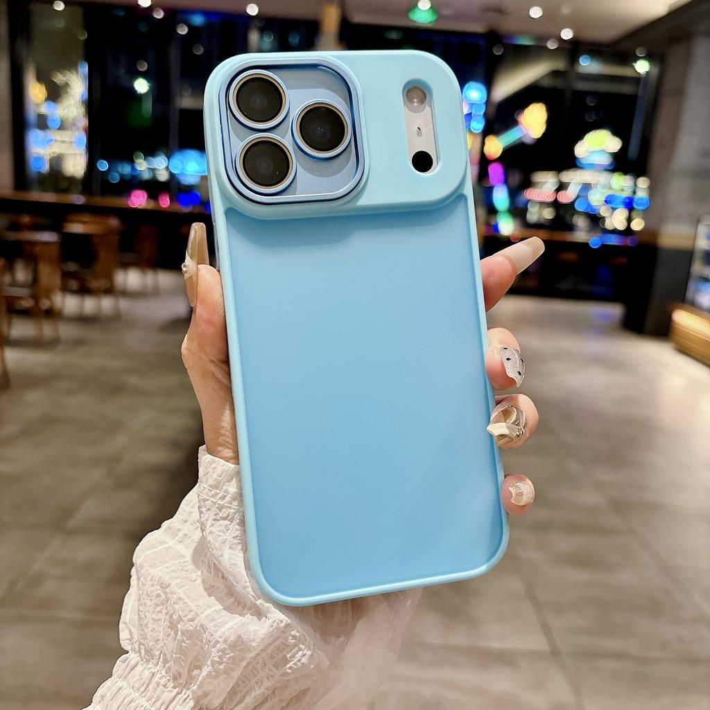 Luxury Shockproof Frosted Matte Phone Case For iPhone 17 15 14 13 12 11 Pro Max Plus Air Lens Glass Protective Cover Funda Coque