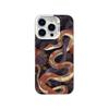Applicable iPhone16ProMax iPhone Case 15 Art 14 Petal Snake 13 Color Silver 12 Laser IMD