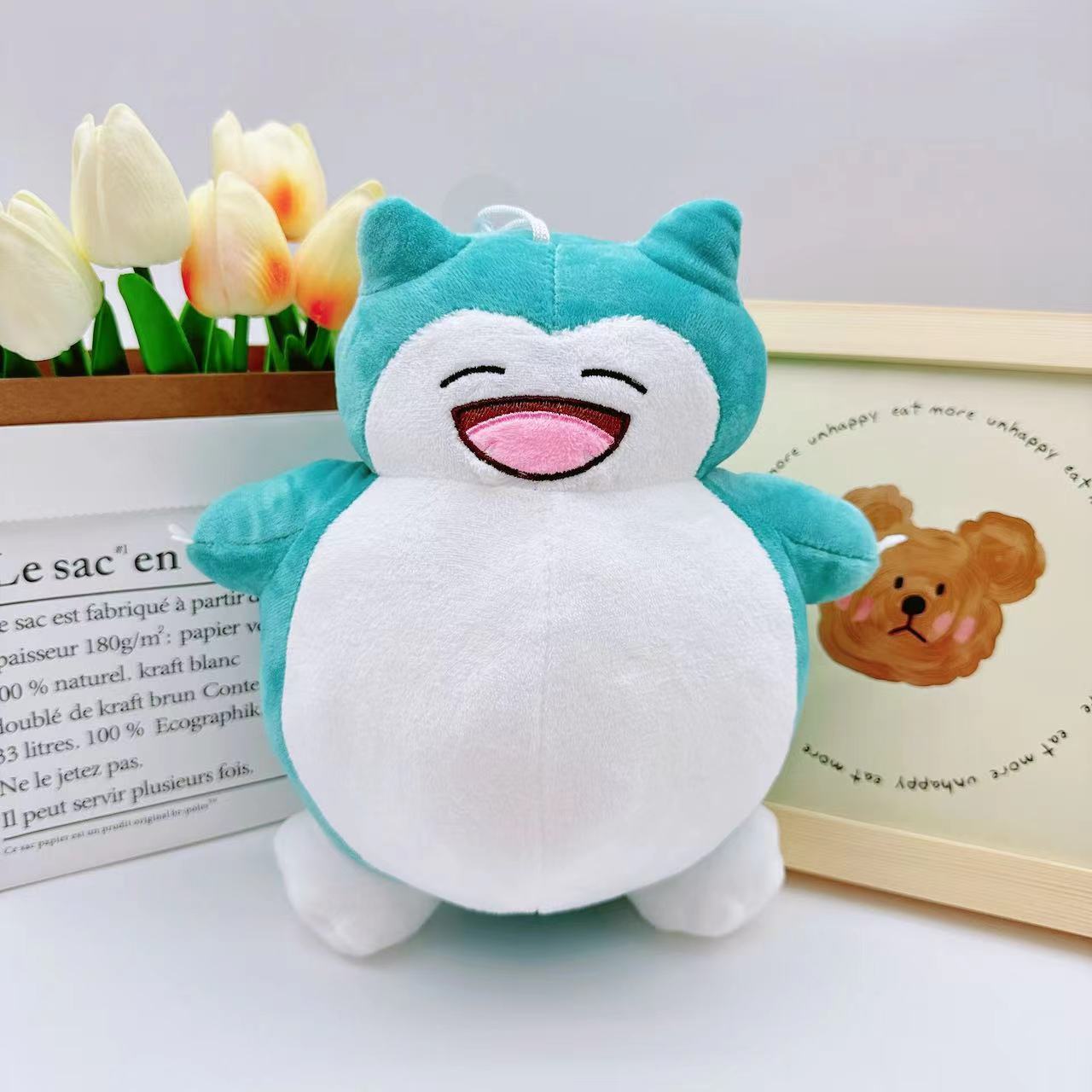 

Eight-inch clip machine plush toy Li velvet Kabi beast doll traffic model, grab machine doll, doll, leather shell bear Snorlax