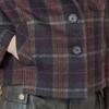 Maxza Multi Check Wool Blend Crop Jacket  Wine  Cd02qj300on