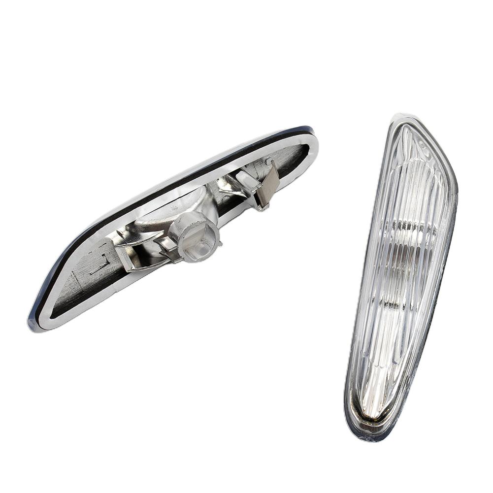 1Pair Of New Side Marker Light Turn Indicator Lamp For BMW E46 E60 E61 E83 Front /left/right No Bulbs Brand New