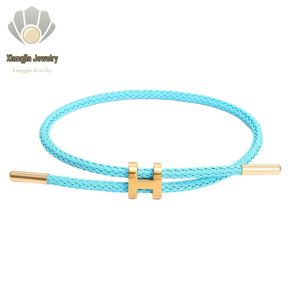 

Регулируемый браслет из нержавеющей стали с I-образной застежкой из троса - Водонепроницаемое и потостойкое украшение для рук