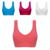 Women Pure Color Plus Size Ultra-thin Large Bra Sports Bra Full Cup Tops For Comfort