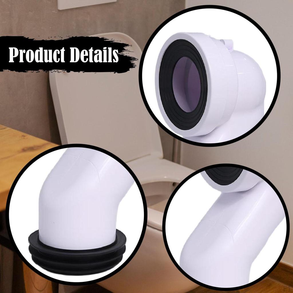 Toilet Drain Extension Flange Adapter Plumbing System Part Household Connector Replaces for