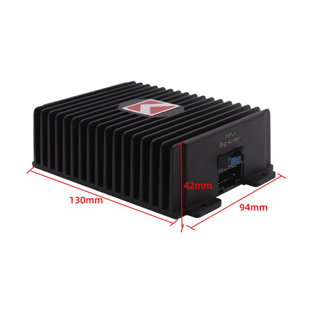 Android Navigasyon DSP Amplifikatör Kutusu, Araba Stereo Ses 4 x 80W Yüksek Güçlü Ses Yükseltme DSP Amplifikatör Kutusu, Alüminyum Kabuk