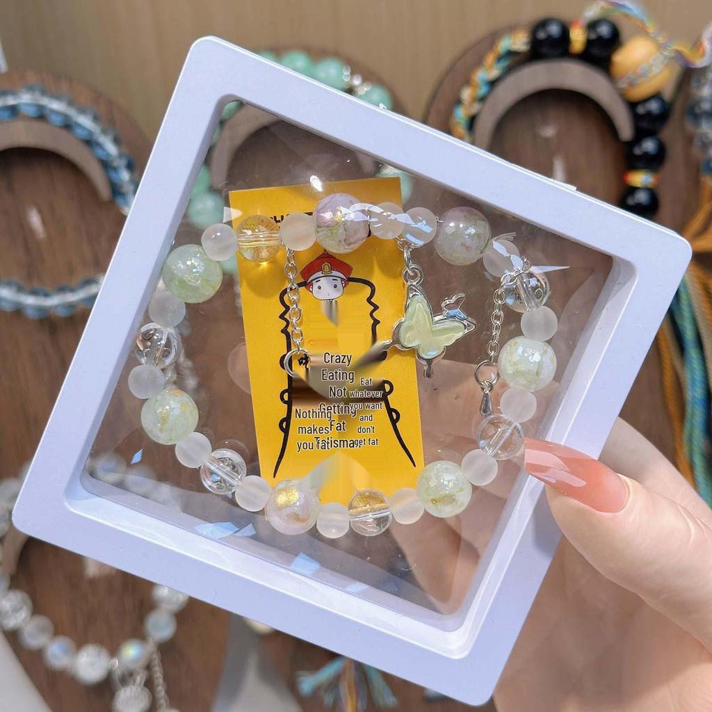 Colorful Imitation Crystal Beaded Bracelet for Women - Best Friend Birthday Gift and Cultural Creative Ornament