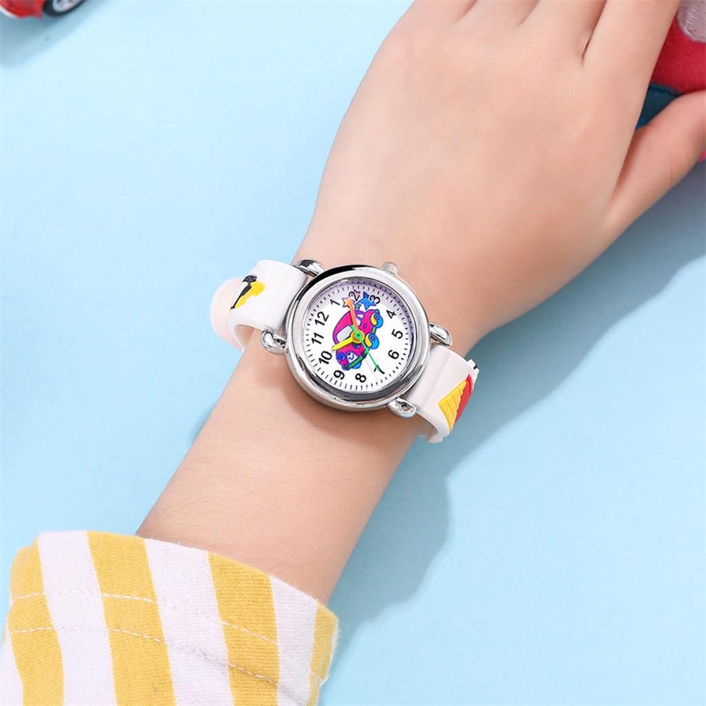 Cute Cartoon Pattern Watches Children Kids Boys Quartz Analog Wrist Watch Gift