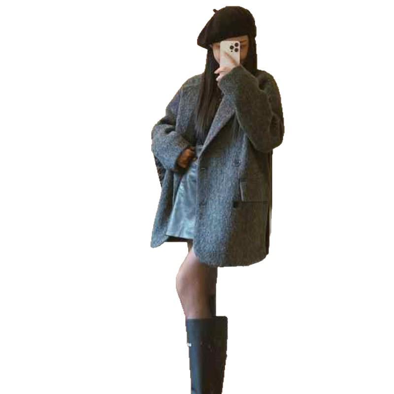 Petite Grey Wool Coat: New Autumn/Winter Style for Women