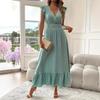 Neuer Stil Langes Sommer-Kurzarmkleid für Damen
