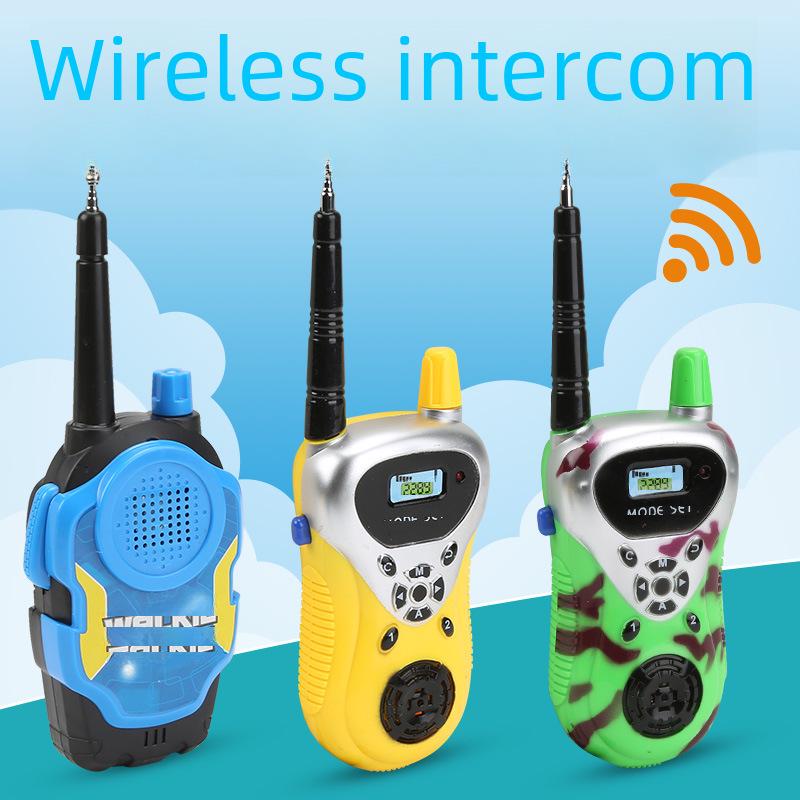 2-Pack Children's Mini Walkie Talkie Toy for Parent-Child Interaction, Indoor & Outdoor Play
