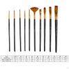 10 Pieces Paint Brush Set Acrylic Brush, Watercolor, Craft, Nylon Painting Kits ,Face Body