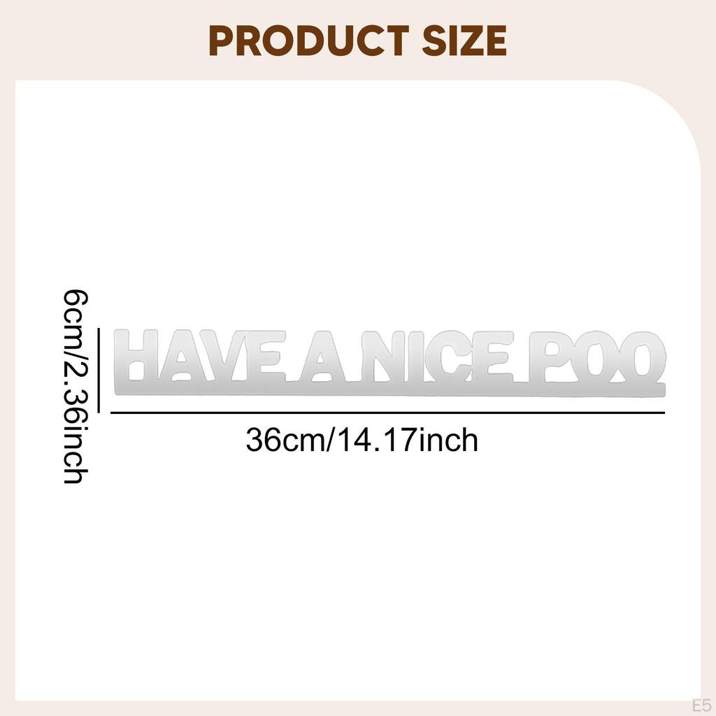 Bathroom Door Sign Acrylic Restroom Plaque Funny Wall Topper Hanging Ornament with Humorous Quotes